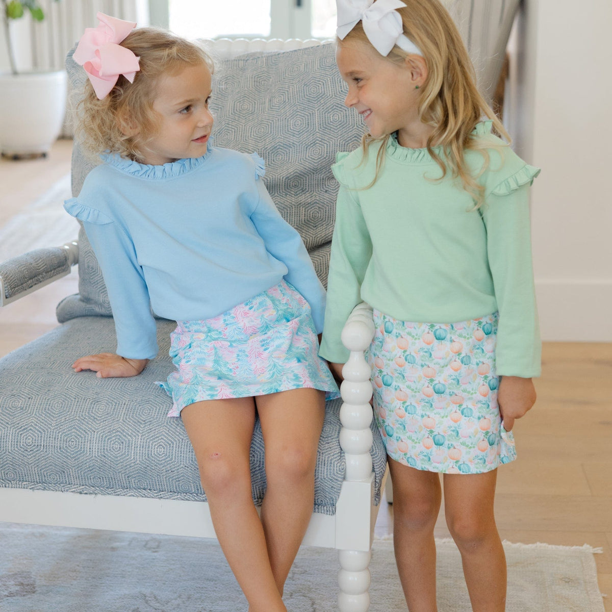 Bailey Boys Pumpkins Print Skort - Little Miss Muffin Children & Home