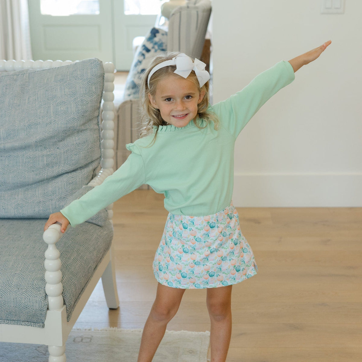 Bailey Boys Pumpkins Print Skort - Little Miss Muffin Children & Home