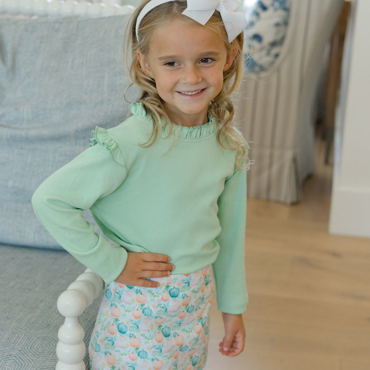 Bailey Boys Pumpkins Print Skort - Little Miss Muffin Children & Home