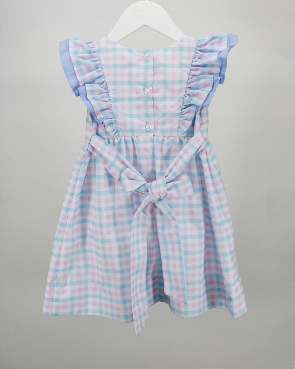 Charming Little One Charming Little One Light Blue and Pink Plaid Blair Dress - Little Miss Muffin Children & Home