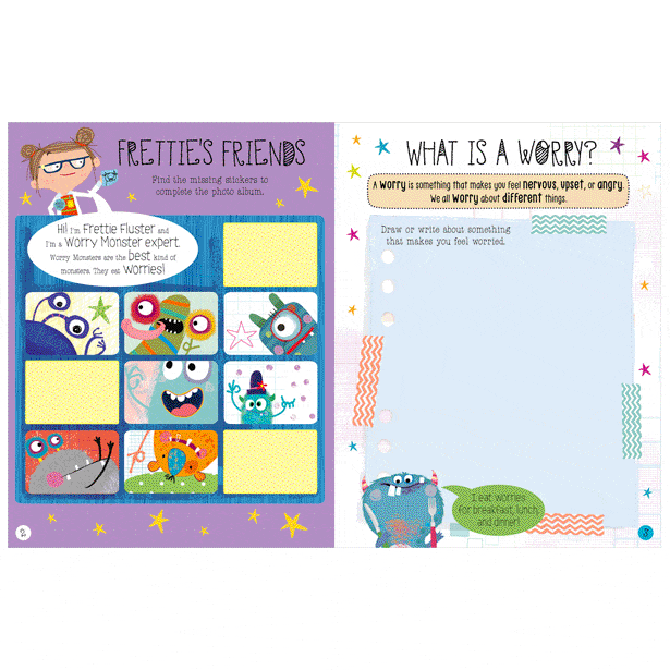 Make Believe Ideas The Very Hungry Worry Monsters Sticker Activity Book - Little Miss Muffin Children & Home