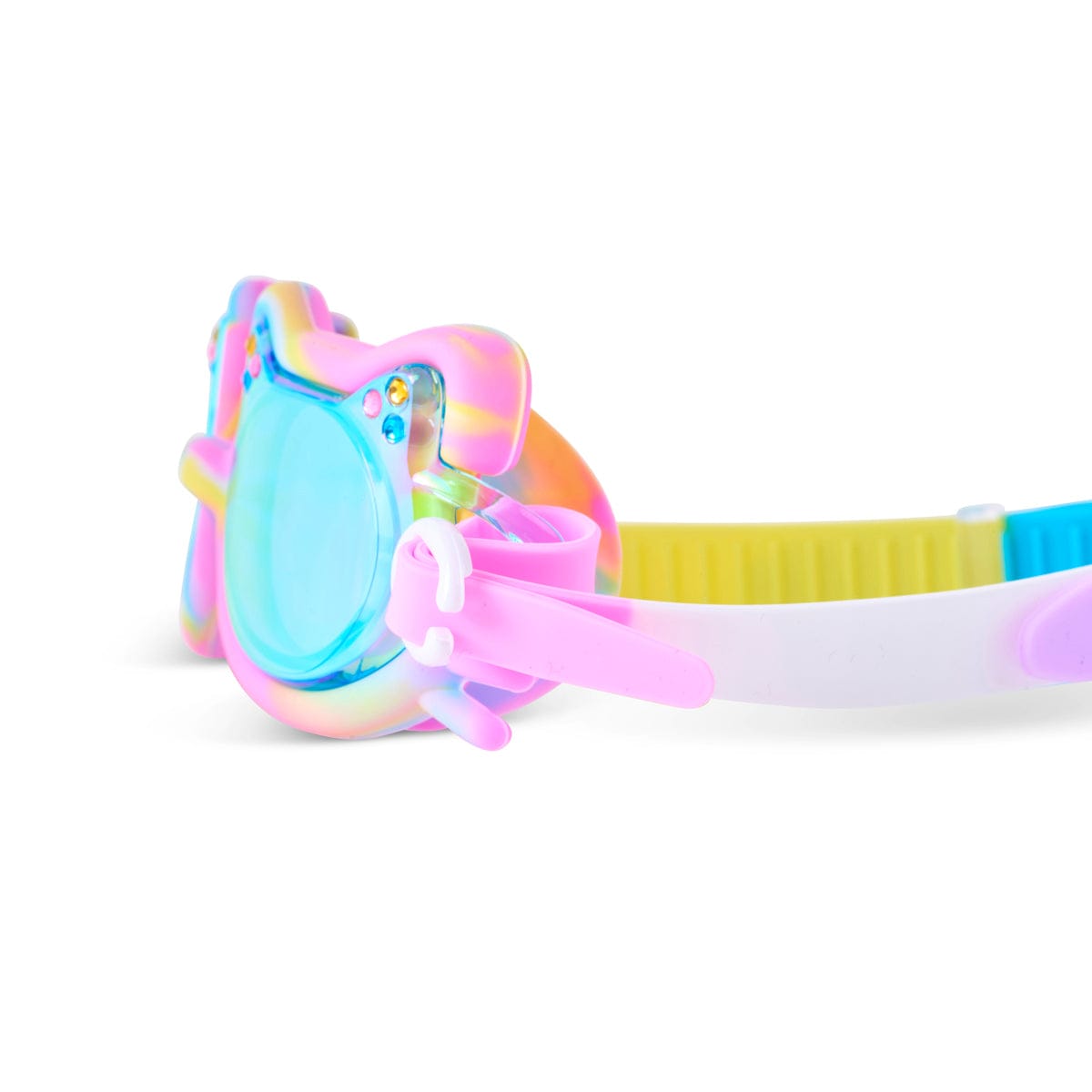 Tie-Dye Tabby Kids’ Swim Goggles Meowberry Breeze