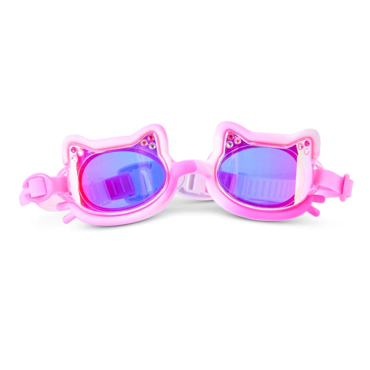 Tie-Dye Tabby Kids’ Swim Goggles Pawberry Milk