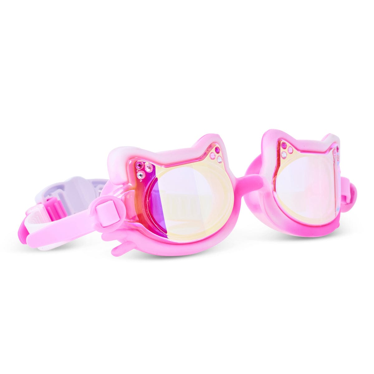 Tie-Dye Tabby Kids’ Swim Goggles Pawberry Milk
