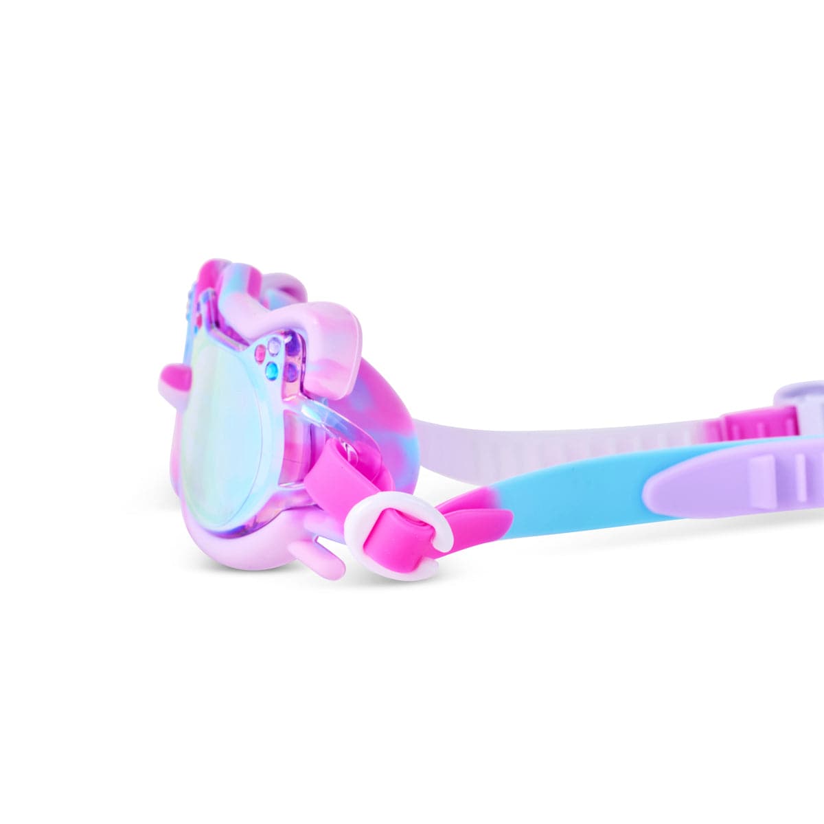 Tie-Dye Tabby Kids’ Swim Goggles Purrberry Bliss