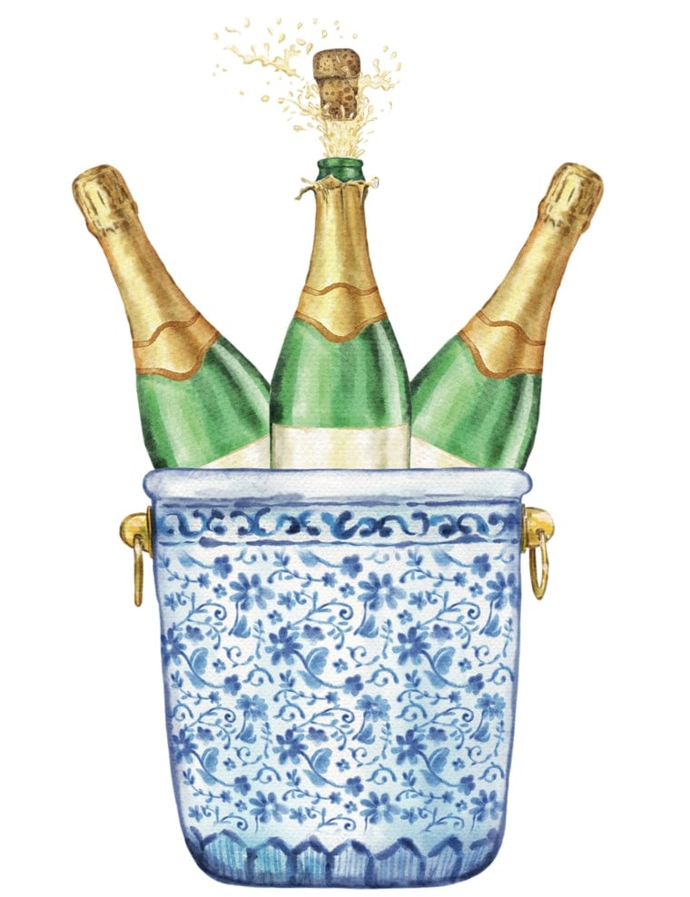 Front Porch Elegance Pop the Bubbly Door Hanger - Little Miss Muffin Children & Home