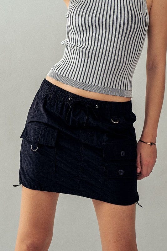 Fashion Week Fashion Week Drawstring Front Pocket Mini Skirt - Little Miss Muffin Children & Home