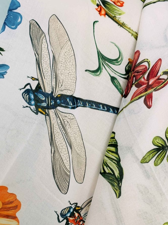 JC Sunny Fashion JC Sunny White-Multi Dragonfly & Floral Scarf/Shawl - Little Miss Muffin Children & Home