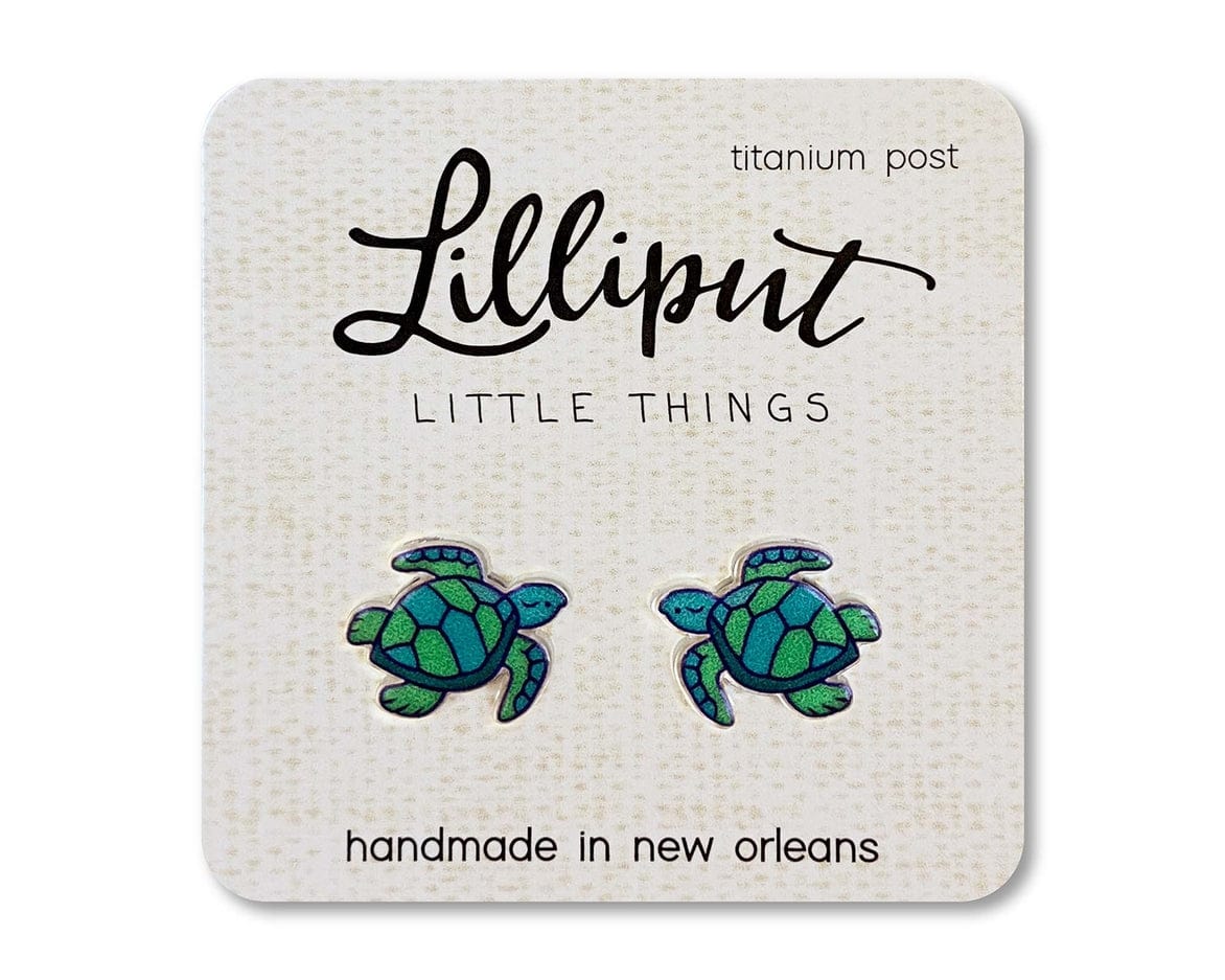 Lilliput Little Things Lilliput Little Things Sea Turtle Earrings - Little Miss Muffin Children & Home