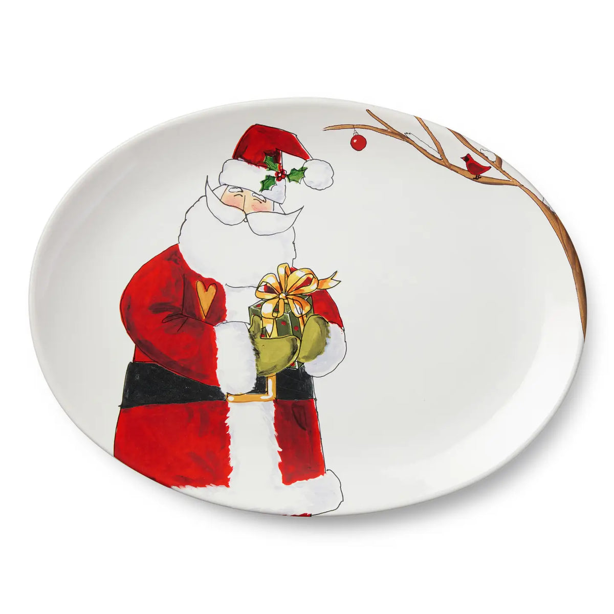 Santa Delight Oval Platter