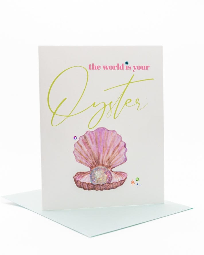 Lavender Vines 'World Is Your Oyster' Birthday Greeting Card - Little Miss Muffin Children & Home