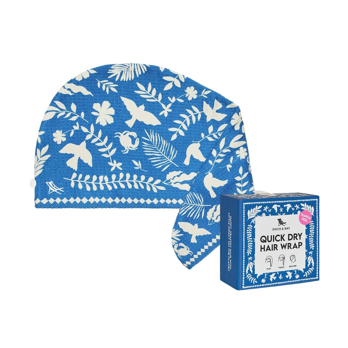 Dock & Bay Dock & Bay Hair Wrap -Quick Dry Hair Towel - Serene Songbird - Little Miss Muffin Children & Home