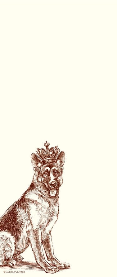 Alexa Pulitzer Royal German Shepherd Long Pad (100 sheets) - Little Miss Muffin Children & Home