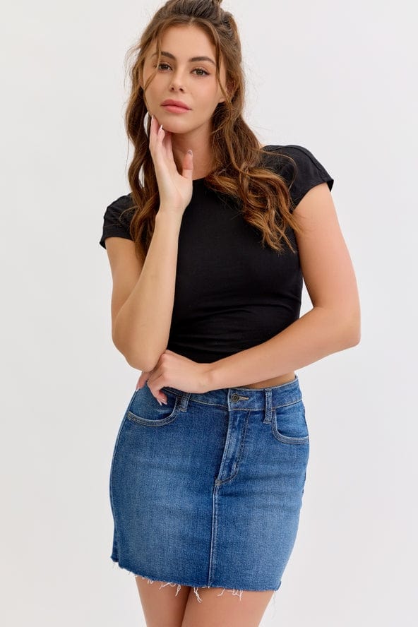 Cello Jeans Mid Rise Denim Mini Skirt - Little Miss Muffin Children & Home