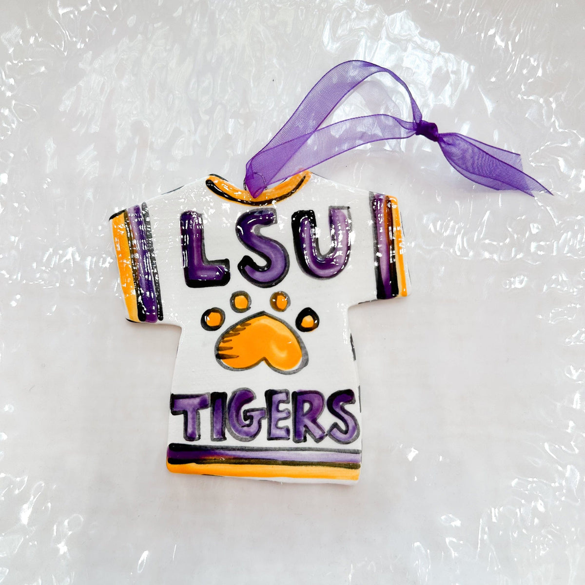 Katie Baldwin Originals LSU Tigers Shirt Ornament - Little Miss Muffin Children & Home