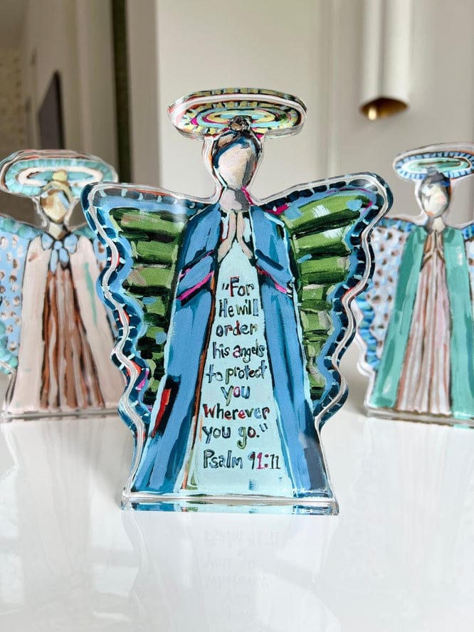 Chelsea McShane Art Chelsea McShane Art “To Protect You Angel" Acrylic Small Shelfie - Little Miss Muffin Children & Home