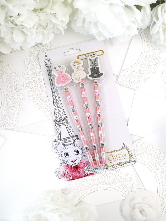 Bunnies by the Bay Bunnies By The Bay Claris The Mouse Magnificent Mess Pencil Set - Little Miss Muffin Children & Home