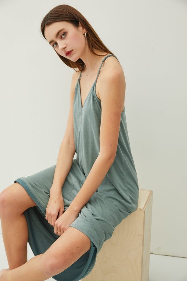Be Cool Be Cool Modal V-Neck Racerback Adjustable Strap Maxi Dress - Little Miss Muffin Children & Home