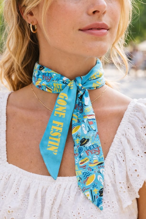 Silk Gone Festin Twilly Scarf