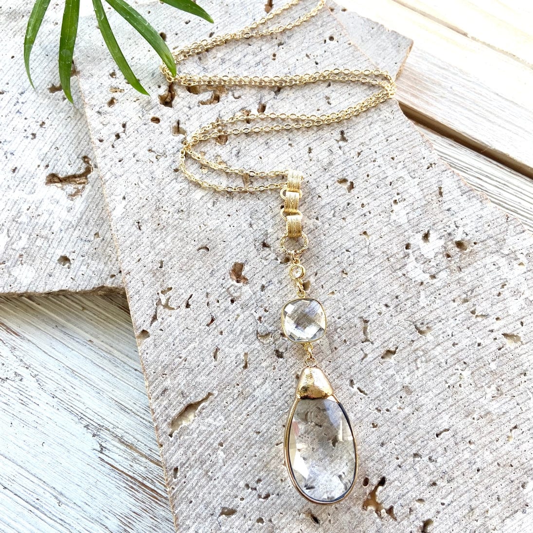 VB&CO Designs Handmade Jewelry Chandelier Necklace Vintage Boutique Salon Jewelry Artisan, Gold - Little Miss Muffin Children & Home