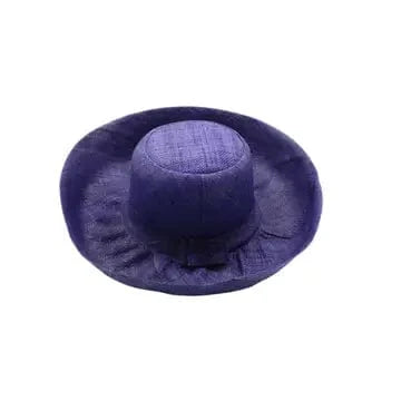 Shebobo Shebobo Blue 5" Wide Brim Solid Color Packable Straw Sun Hats - Little Miss Muffin Children & Home