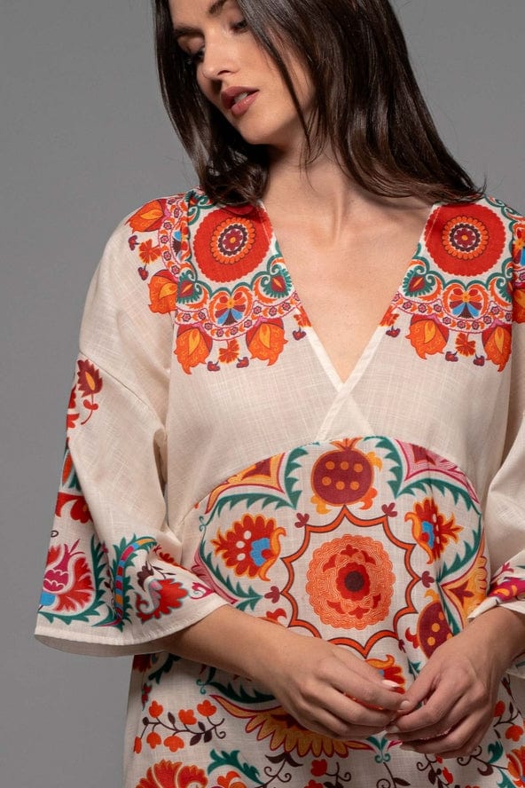 Urban Daizy Urban Daizy Boho Medallion Print Bell Sleeve Dress - Little Miss Muffin Children & Home