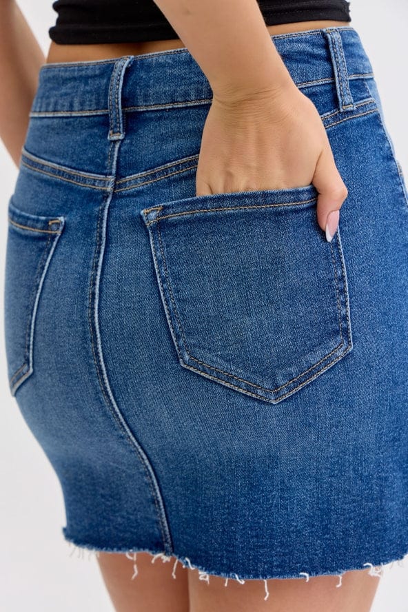 Cello Jeans Mid Rise Denim Mini Skirt - Little Miss Muffin Children & Home