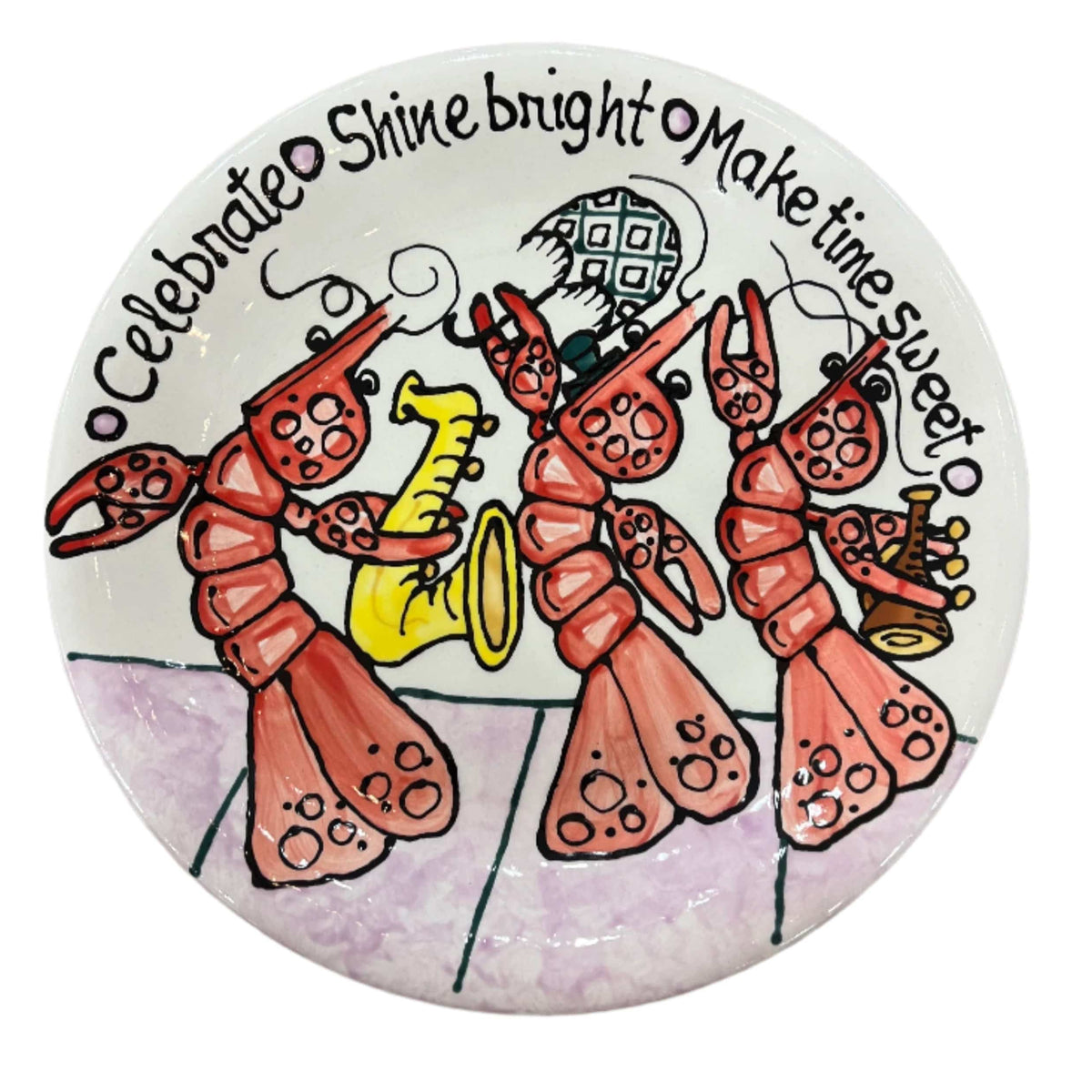 Jan Salzer Art Jan Salzer Crawfish Cake Plate - Little Miss Muffin Children & Home