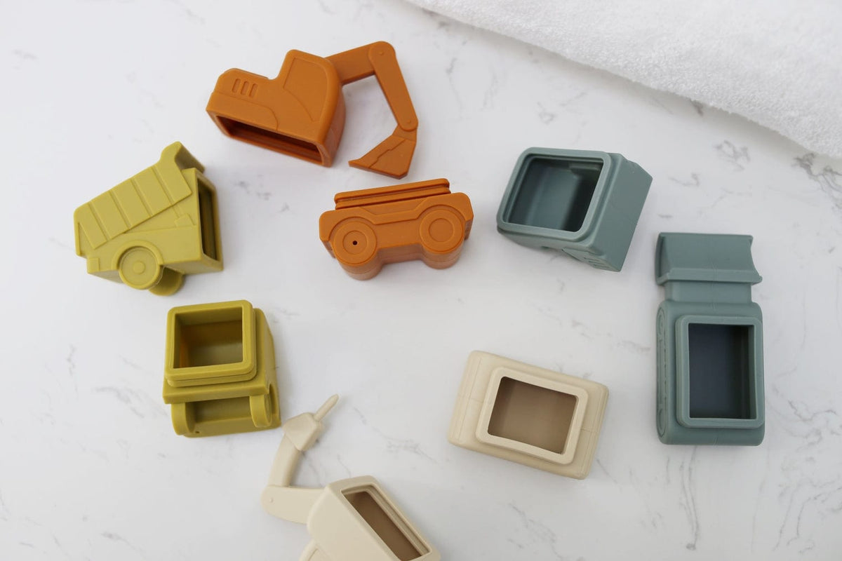 Marlowe & Co Marlowe & Co Construction Silicone Bath Toy Set - Little Miss Muffin Children & Home