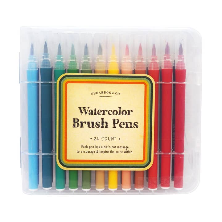 Sugarboo Watercolor Brush Pens 24 Count Set