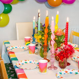 Talking Tables Talking Tables Rainbow Colored Twisted Candles (sold individually) - Little Miss Muffin Children & Home