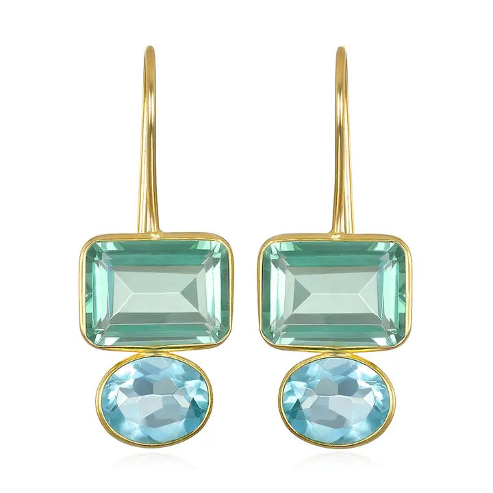 Valencia Aqua & Sky Blue Earring
