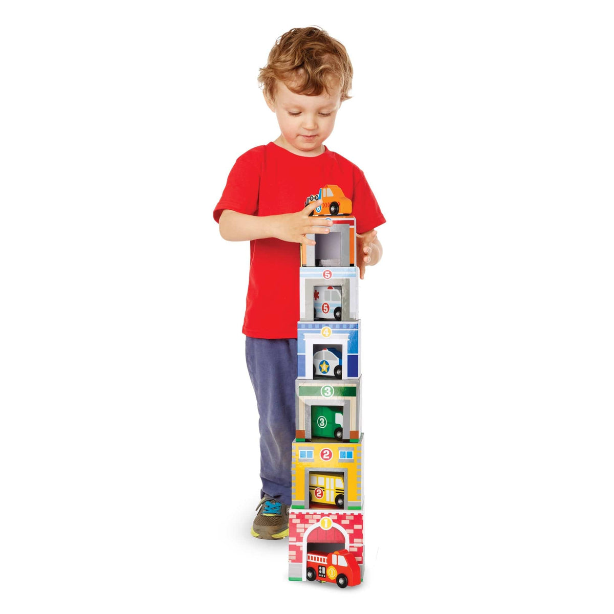 Melissa & Doug Melissa & Doug Nesting & Sorting Buildings & Vehicles - Little Miss Muffin Children & Home