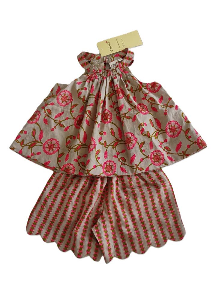 Halter Top and Shorts Set in Gray