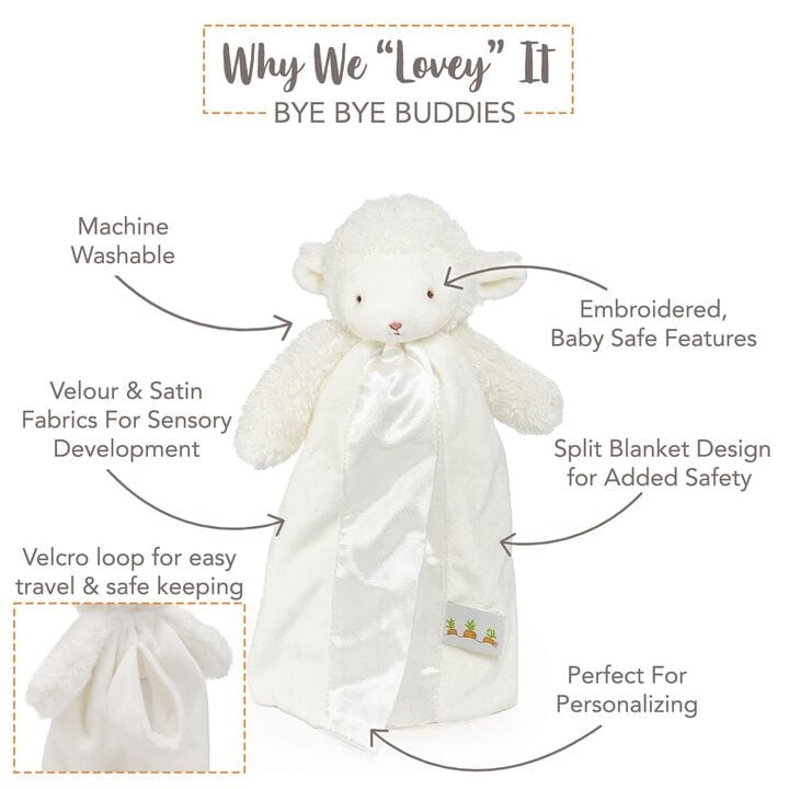 Bunnies by the Bay Bunnies By The Bay Kiddo Lamb Bye Bye Buddy - Little Miss Muffin Children & Home