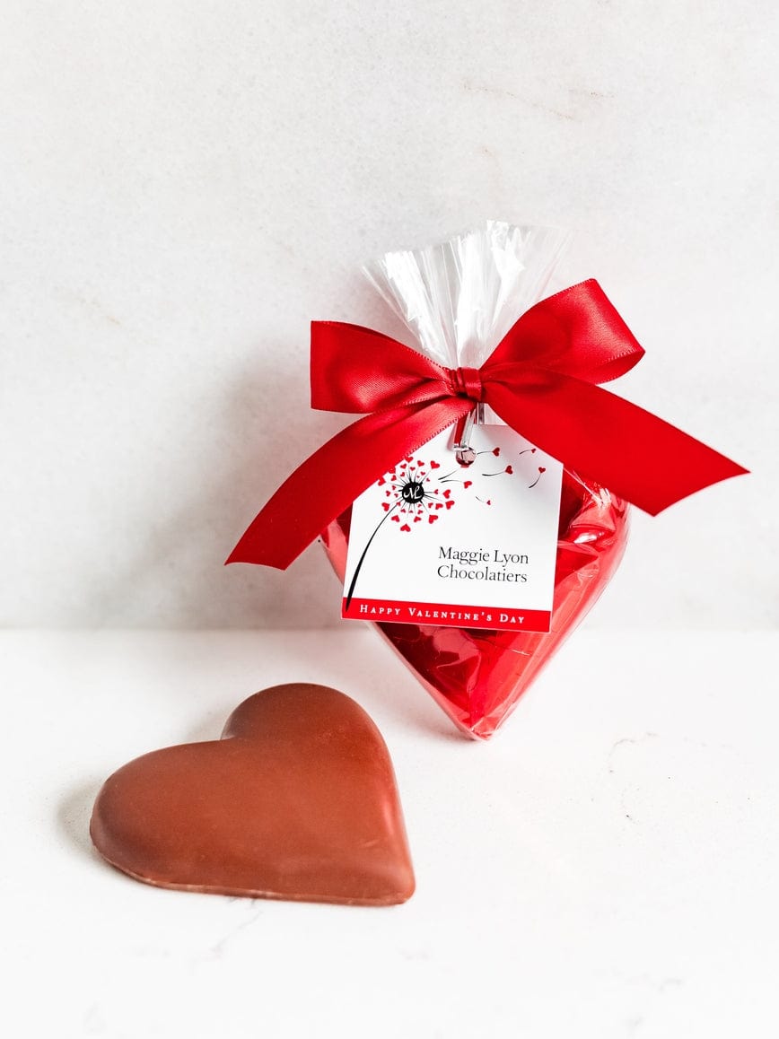 Maggie Lyon Chocolatiers Maggie Lyon Chocolatiers Valentine's 2oz Solid Milk Chocolate Heart - Little Miss Muffin Children & Home