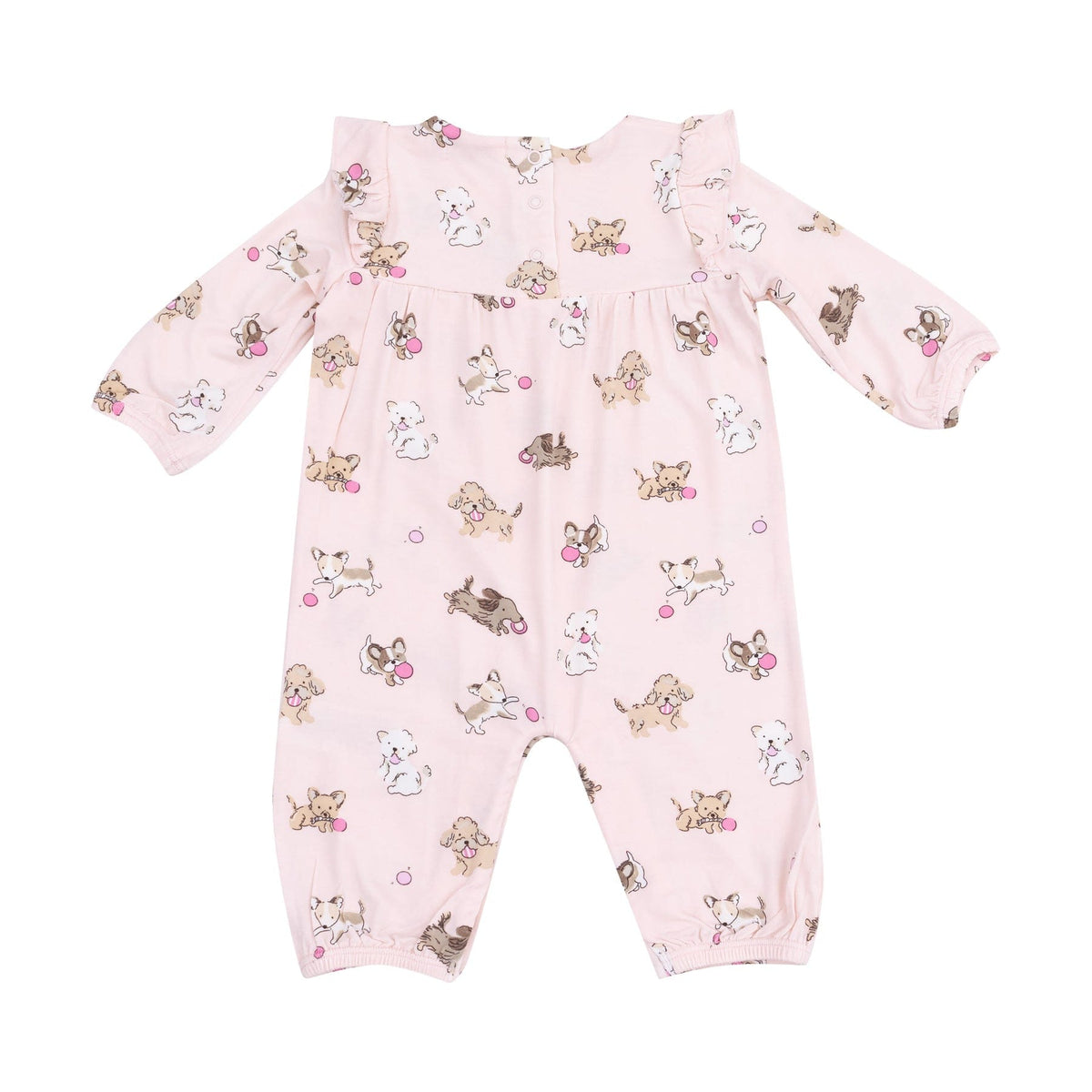 Angel Dear Angel Dear Fluffy Puppies Ruffle Sleeve Romper - Little Miss Muffin Children & Home