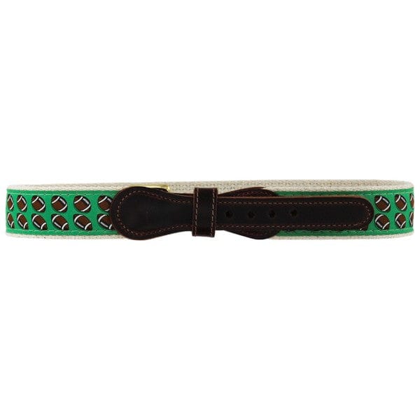 Buddy Belt in Footballs on Green