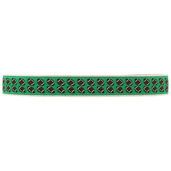 Buddy Belt in Footballs on Green