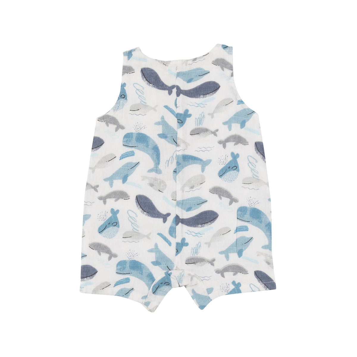 Angel Dear Angel Dear Blue Whales Shortie Romper - Little Miss Muffin Children & Home