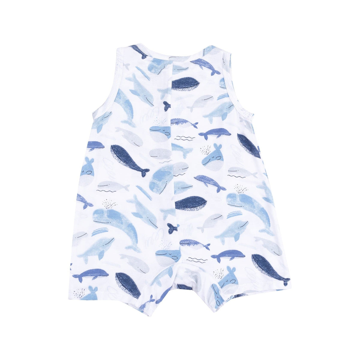 Angel Dear Angel Dear Blue Whales Sleveless Shortie Romper - Little Miss Muffin Children & Home