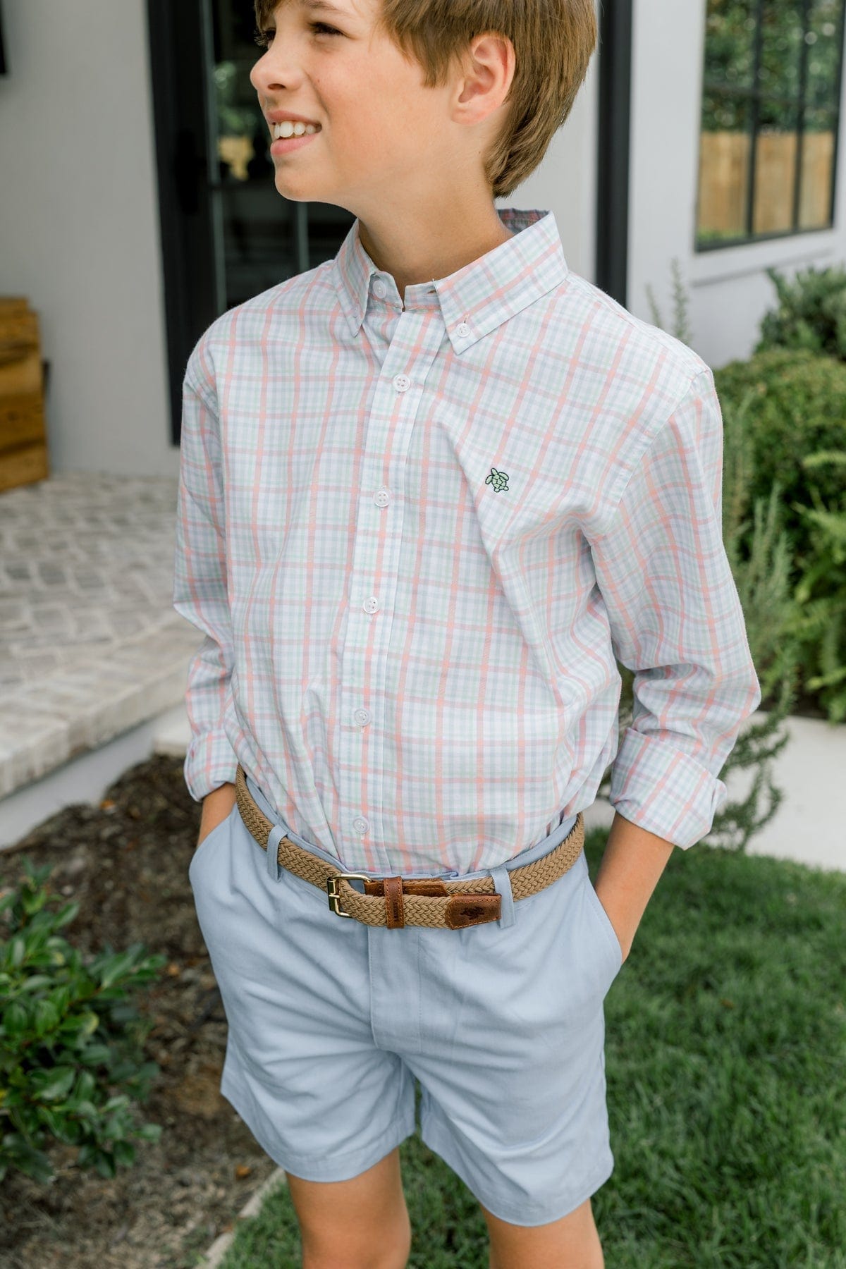 Bailey Boys Bailey Boys Roscoe Button Down Spring 2024 Shirts - Little Miss Muffin Children & Home