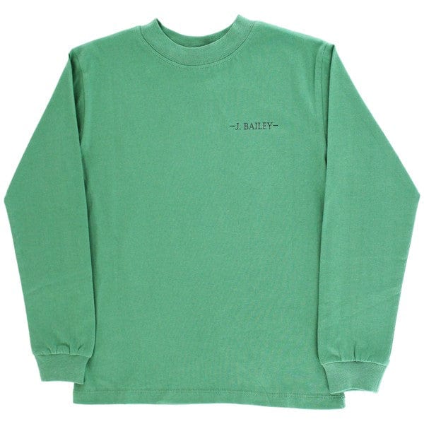 Bailey Boys Bailey Boys Long Sleeve Logo Tee- Dog in Boat/Green - Little Miss Muffin Children & Home