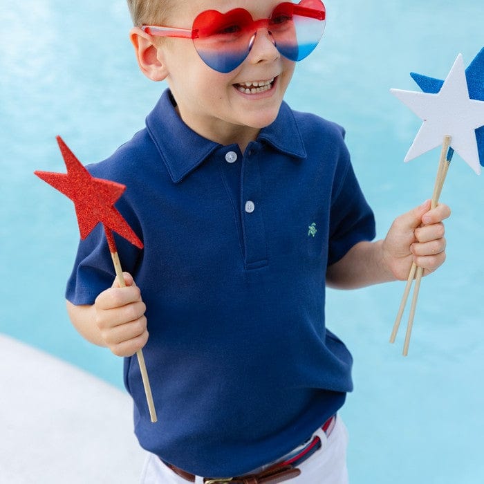 Bailey Boys Bailey Boys Henry Short Sleeve Polo in Royal - Little Miss Muffin Children & Home