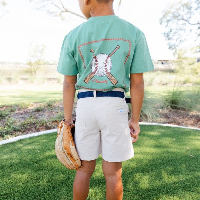 Bailey Boys Club Shorts in Khaki - Little Miss Muffin Children & Home