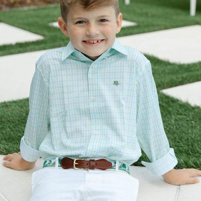 Bailey Boys Bailey Boys Roscoe Performance Button Down Shirt, Sunrise - Little Miss Muffin Children & Home