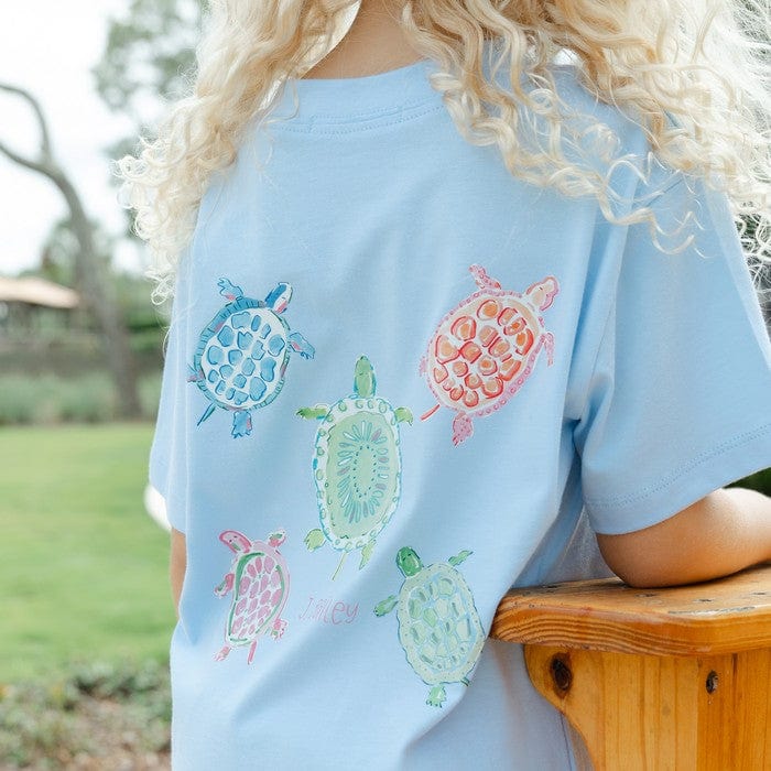 Bailey Boys Bailey Boys Girls Logo Tee,Turtles on Bayberry - Little Miss Muffin Children & Home