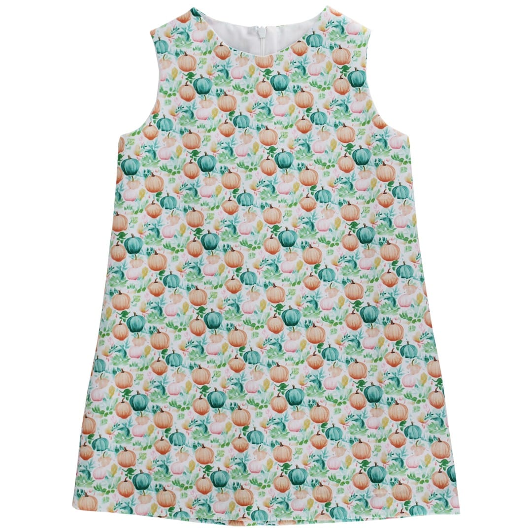Bailey Boys Pumpkins Print Liza Dress - Little Miss Muffin Children & Home