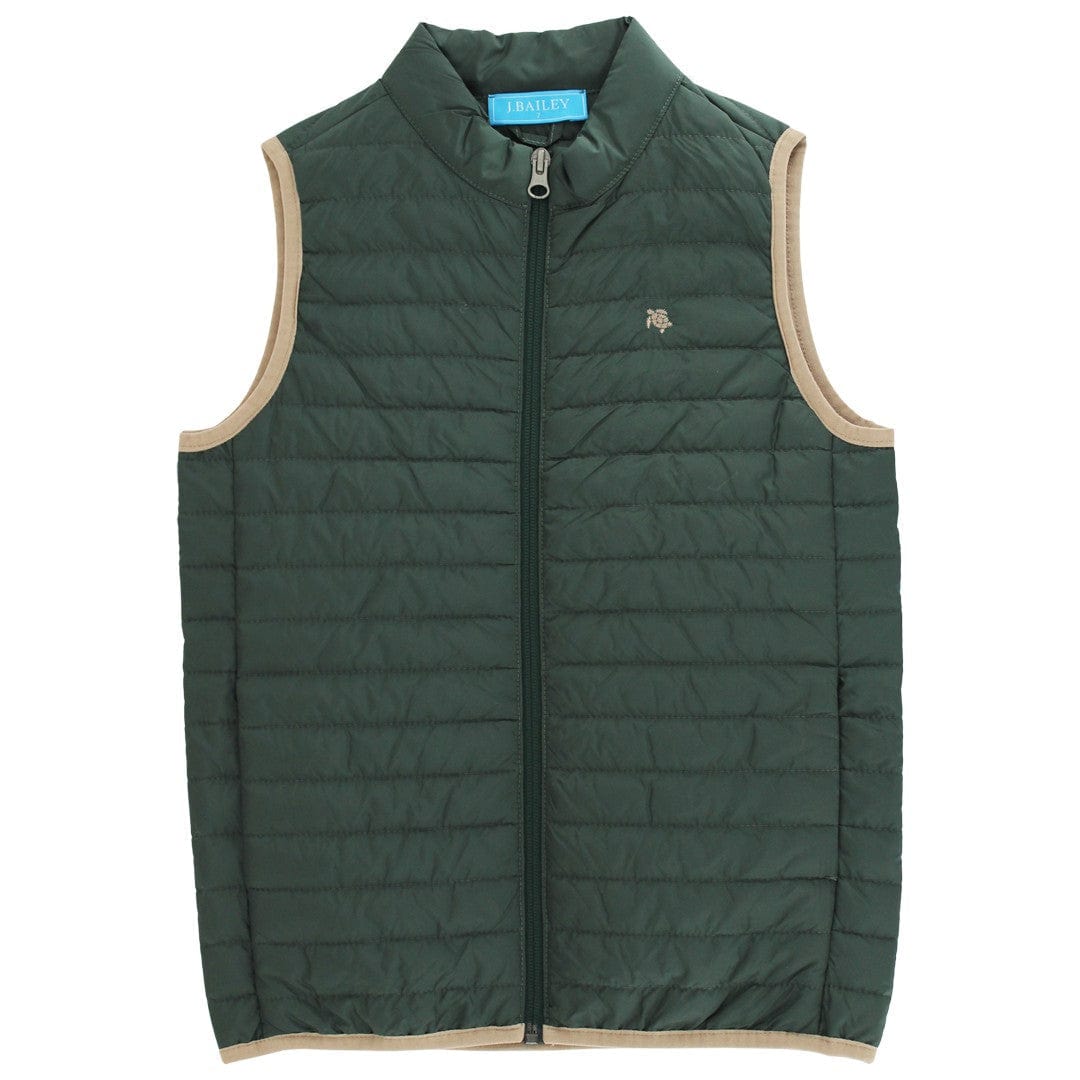 Bailey Boys Quilted Vest in Forest - Little Miss Muffin Children & Home