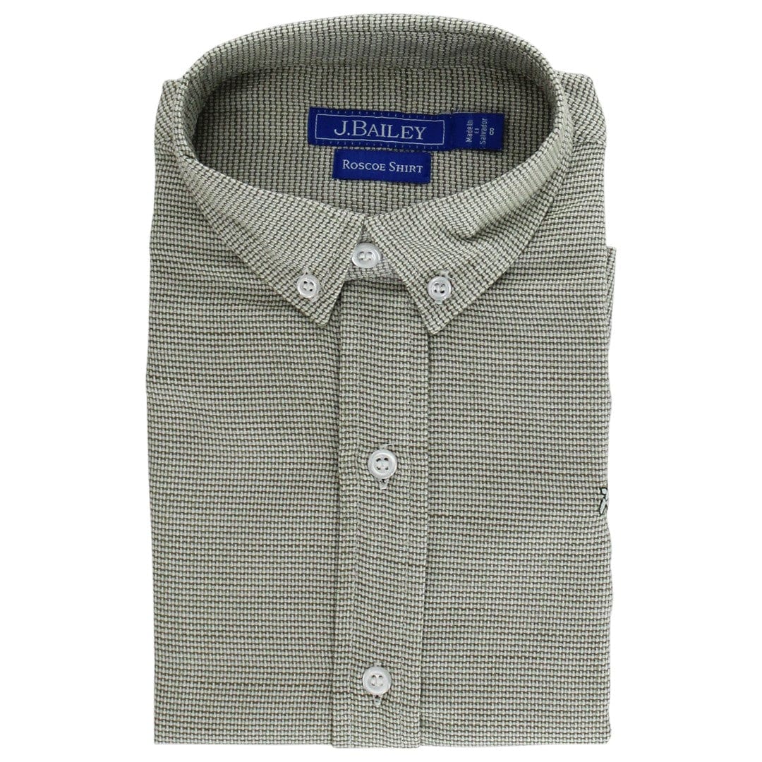 Bailey Boys Roscoe Button Down in Basil - Little Miss Muffin Children & Home